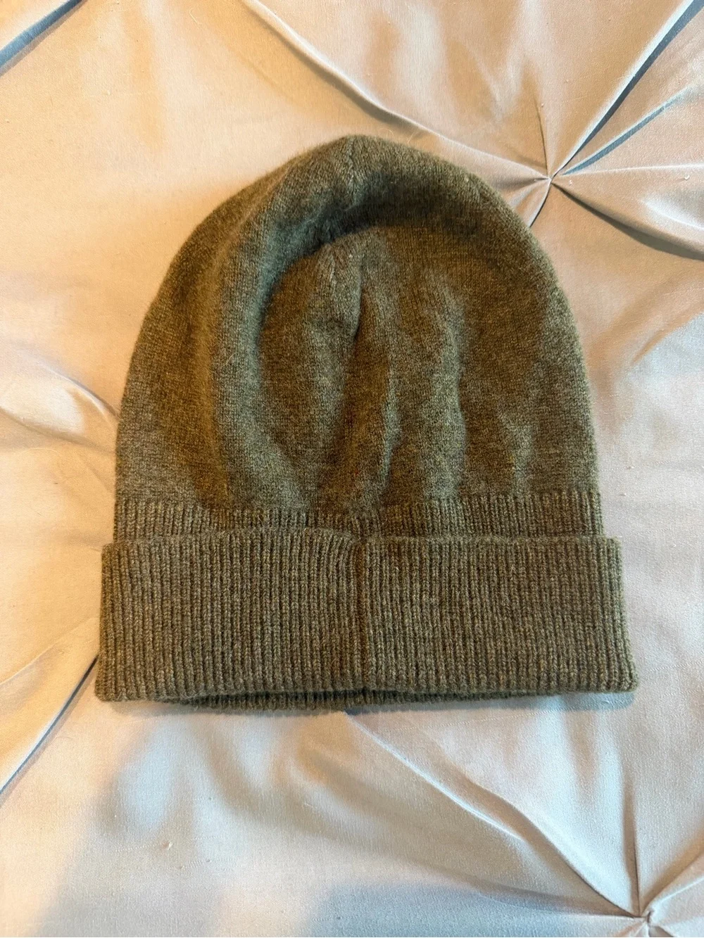 Women’s Olive Knit Beanie Hat - Brand: